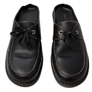 Eurostep Santa Ana Black Leather Mules